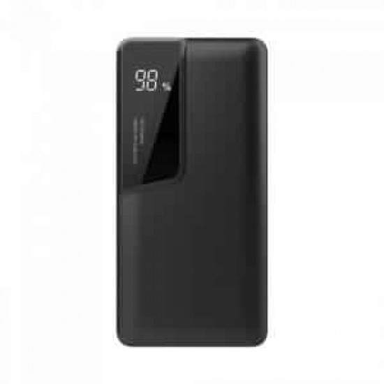 Power Bank 10000mAh με μαύρο σώμα USB Type-C